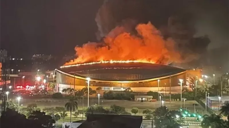 اندلاع حريق في المجمع الأولمبي بالبرازيل