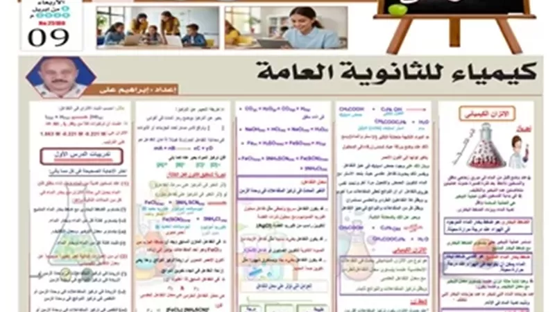 روشتة التفوق في الكيمياء للثانوية العامة 2026