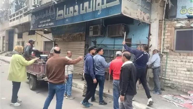 أكبر حملة لرفع الإشغالات وإزالة المخالفات في حي ثان الإسماعيلية