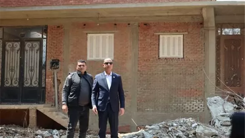 محافظ الجيزة يضبط حالات بناء مخالف وتعديات على الأراضي الزراعية