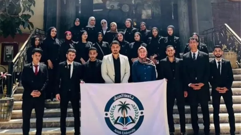 جامعة العريش ترسخ الوعى الوطني لدي أبنائها الطلاب بمشاركة متميزة