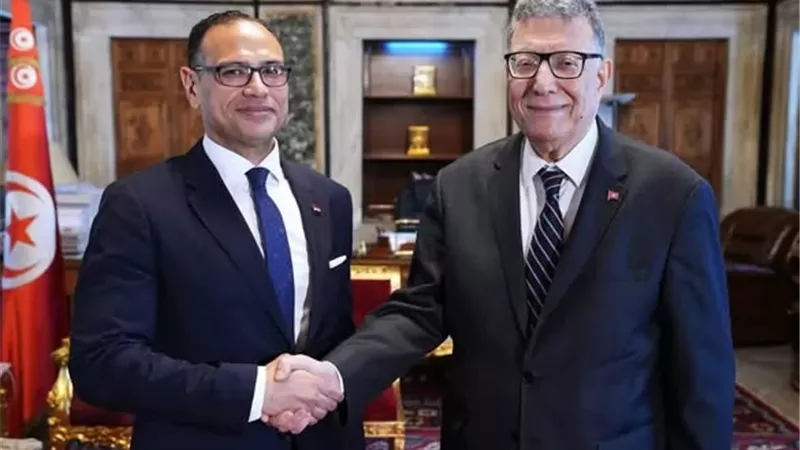 السفير المصرى في تونس يلتقى مع رئيس مجلس نواب الشعب التونسي
