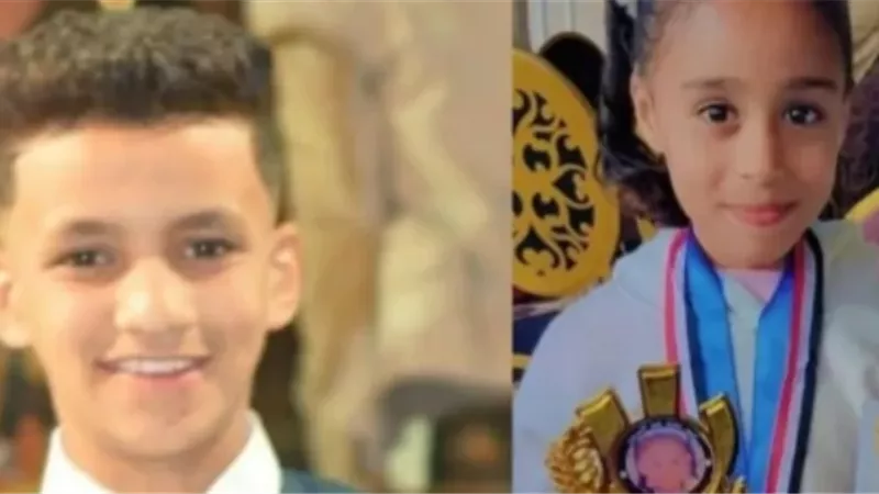 صور الطفلين المفقودين غرقاً بمركب صيد فى نهر النيل بقنا