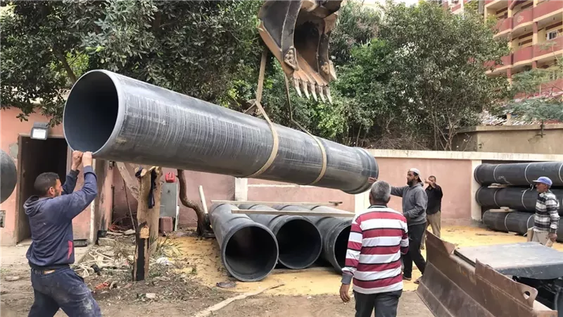 بدء مشروع محطة رفع الصرف الصحي بأرض الجمعيات في الإسماعيلية