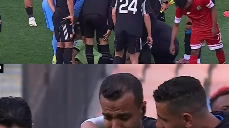 سقوط مفاجئ للحكم مصطفى الشهدي..والحكم الرابع يتولى إدارة المباراة