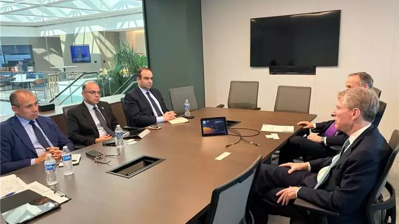 صالح يبحث مع معهد التمويل الدولي زيادة استثمارات المؤسسات