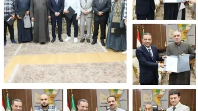 محافظ المنوفية يسلم 8 عقود تقنين لأراضي الدولة وفق القانون الجديد