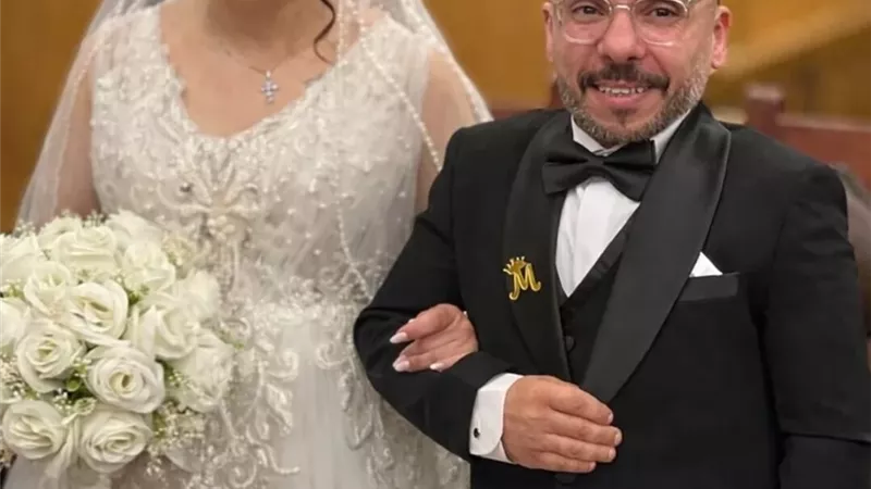 مينا أبو الدهب يحتفل بحفل زفافه