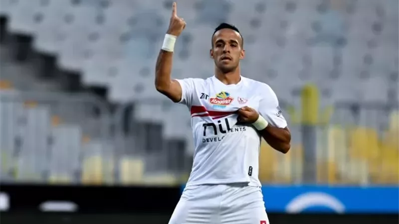 ناصر منسي يقود هجوم الزمالك امام شباب بلوزداد في الكونفيدرالية
