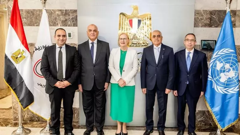 وحدة مكافحة غسل الأموال تستقبل وفد مكتب الأمم المتحدة
