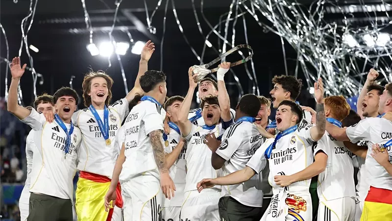 ريال مدريد يهزم كلوب بروج البلجيكى ويتوج بدورى أبطال أوروبا للشباب