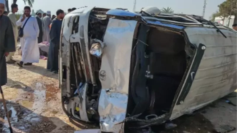 أسماء ضحايا حادث تصادم سيارة ميكروباص وتروسيكل بأسيوط