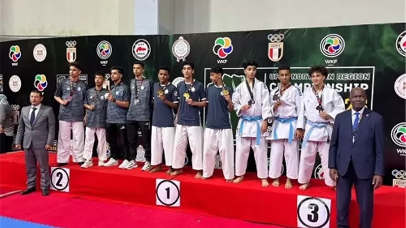 ثلاث ميداليات ذهبيه للأعبى كفرالشيخ فى الكاراتيه