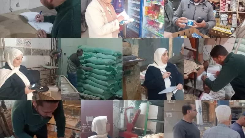 ضبط 28 مخالفة في حملات تموينية بالقليوبية على المخابز ومحطات الوقود