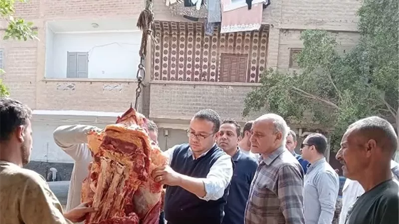 ضبط 277 كيلو لحوم ومنتجات غذائية خلال حملات رقابية بالمنيا