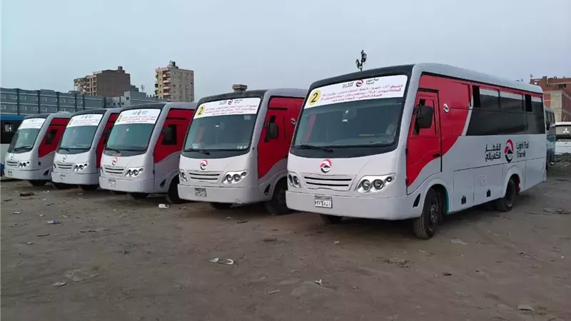 بدء منظومة النقل الجديدة بمدينة الشروق