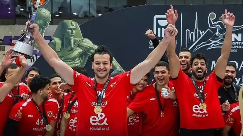 الأهلي يتوج بكأس مصر لكرة اليد علي حساب الأوليمبي