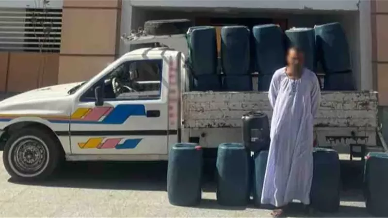 أمن الأقصر يضبط 775 لتر 