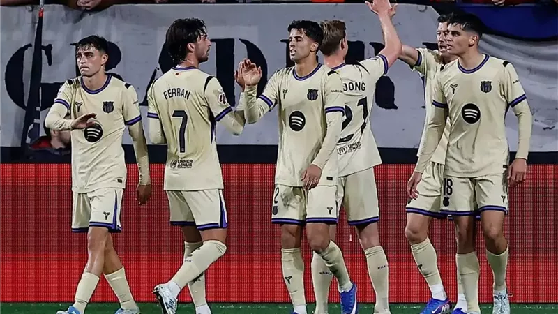 رجل مباراة برشلونة وأوساسونا في الدوري الإسباني