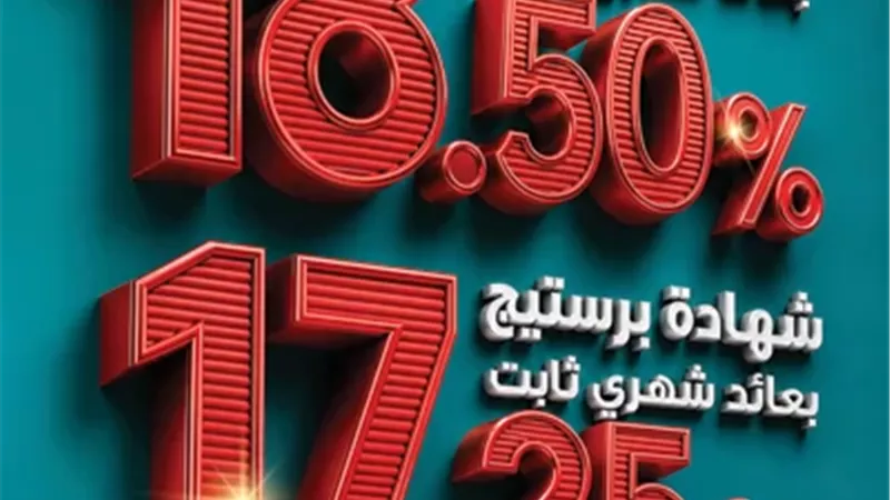 كريدي أجريكول مصر يطلق شهادات ادخار جديدة بعوائد تصل إلى 18.5%