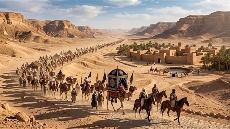 المحمل المصري والدور التاريخي في كسوة الكعبة..تفنده الأوقاف