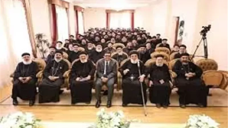 الاستعداد للاحتفال بمولد السيدة العذراء بدير جبل الطير بسمالوط