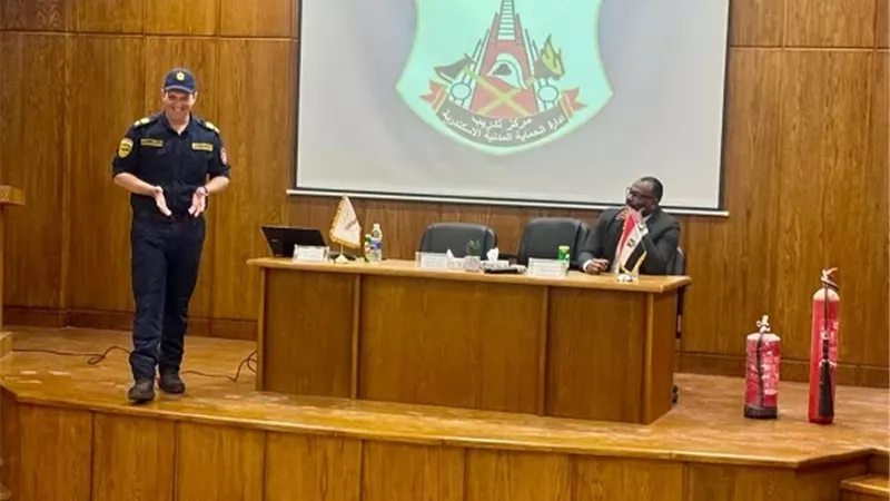 ندوة توعوية بمجمع النيابات الإدارية بالإسكندرية حول الحماية المدنية