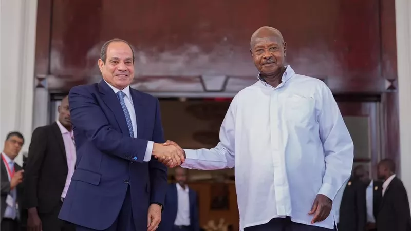 الرئيس السيسي ورئيس أوغندا يؤكدان عمق العلاقات بين البلدين