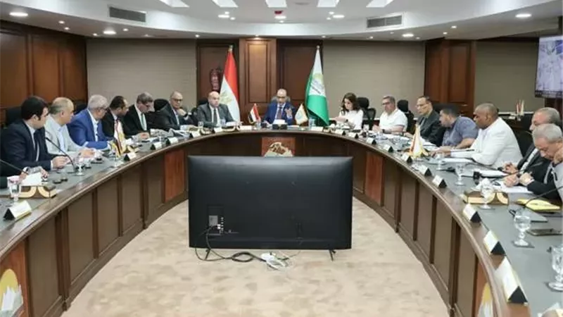 الأنصاري يترأس اجتماعات المناطق الصناعية بعرب أبو ساعد بالصف