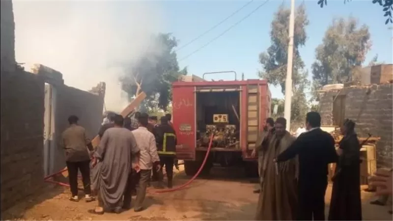 مصرع 4 في حريق منزل أثر تسرب بنزين الموتوسيكل بأسيوط