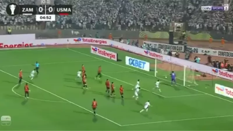 الدباغ يفتتح التسجيل للزمالك فى شباك اتحاد العاصمة من ركلة جزاء