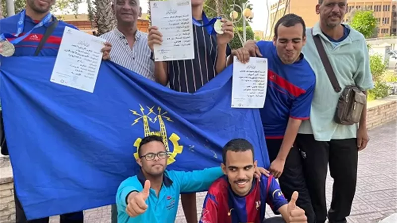 ذوى الاحتياجات الخاصه باسوان يفوزو بـ 3 ميداليات