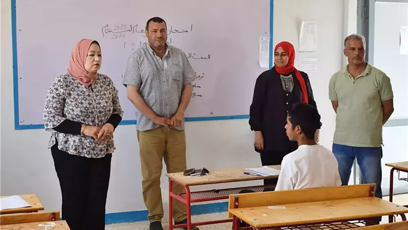 مدير تعليم جنوب سيناء تتابع الامتحانات ميدانيا