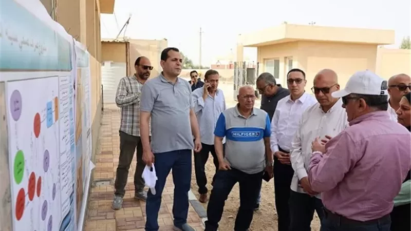 نائب وزيرة الإسكان يتابع مشروعات مياه الشرب والصرف الصحي بالمنيا