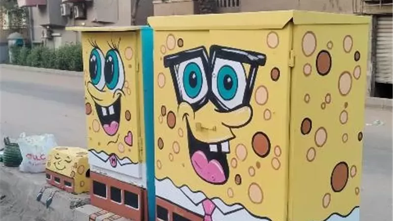 ورفع الكفاءة البصرية بالشوارع الحيوية بالحوامدية
