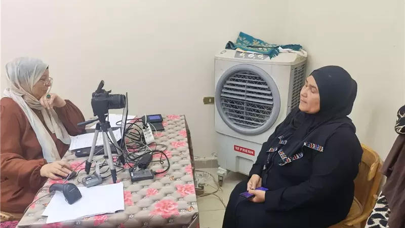 بطاقات الرقم القومي مجانية لسيدات قرية الحجاز بالإسماعيلية