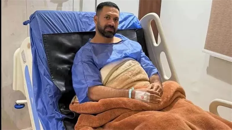 حسني عبدربه يغادر مجمع الإسماعيلية بعد اصابته اثناء ذبح الأضحية