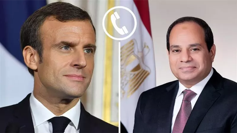 الرئيس السيسي وماكرون يتناولان سبل تعزيز العلاقات الثنائية بين مصر وفرنسا