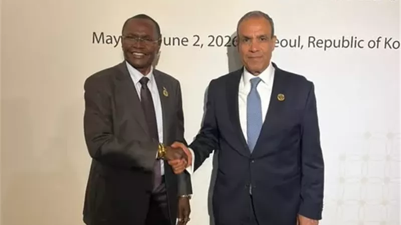وزير الخارجية يبحث مع نظيره الجنوب سوداني سبل تعزيز العلاقات بين البلدين