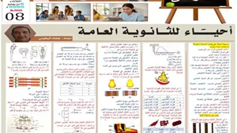 مراجعة نهائية شاملة في الأحياء للثانوية العامة 2026