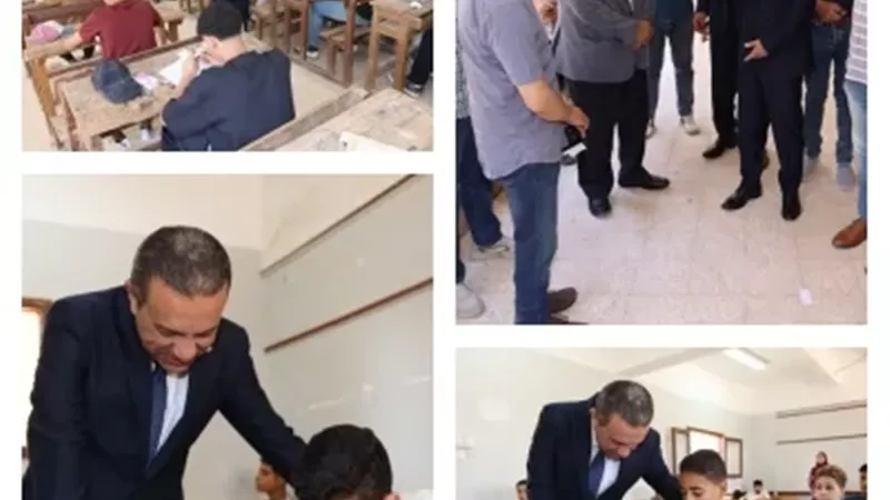 الغريب يحيل مسؤولين للتحقيق خلال جولة بلجان الإمتحانات بالمنوفية