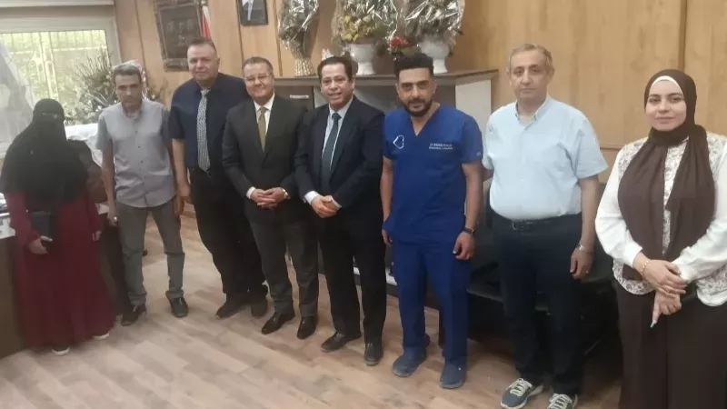 مدير مستشفيات جامعة بنها يبحث تعزيز التعاون مع المستشفى التعليمي