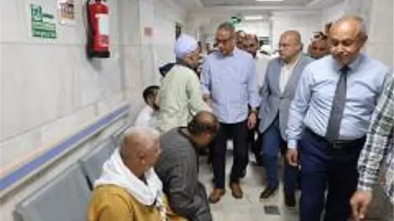 محافظ الجيزة يتفقد مستشفى شبرامنت المركزي بأبو النمرس