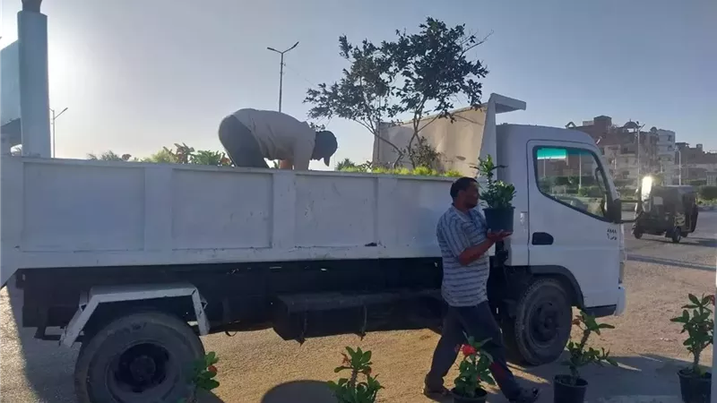 تطوير مدخل مدينة القنطرة غرب أكبر الأسواق التجارية بالإسماعيلية