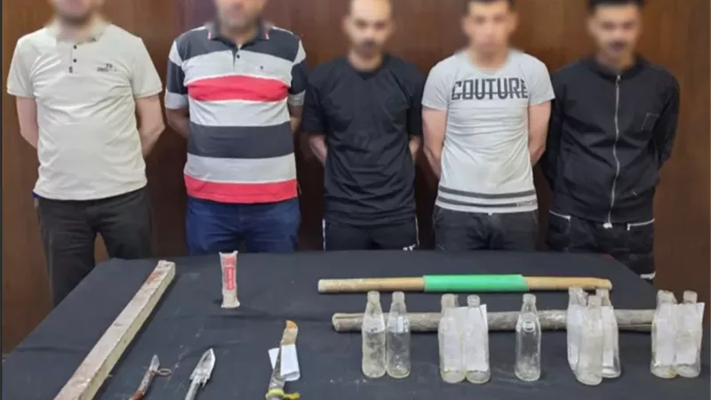 ضبط طرفي مشاجرة بالأسلحة البيضاء والألعاب النارية في المرج