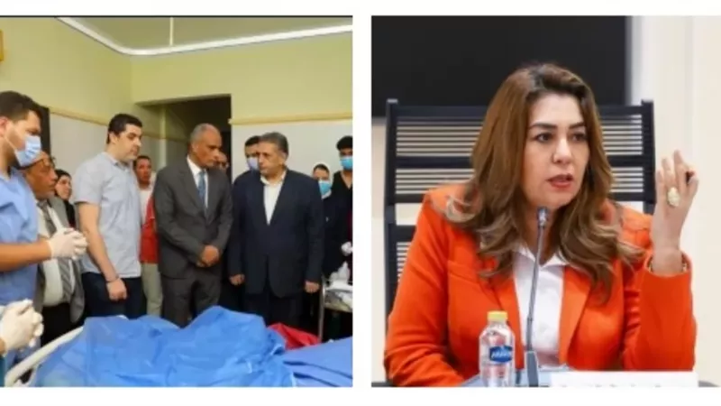 منال عوض تتابع حالة رئيسة قرية كفر الشيخ وتوجه بتطبيق القانون