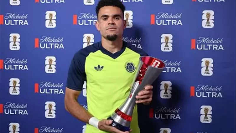 لويس دياز افضل لاعب في لقاء كولومبيا و اوزباكستان
