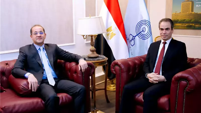 المسلماني يستقبل وزير المالية قبيل بدء صالون ماسبيرو الثقافي