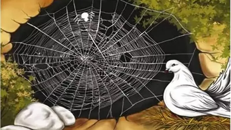 قصة نسج العنكبوت ووقوف الحمامتين على باب الغار في حادثة الهجرة
