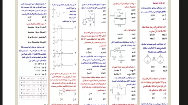 مراجعة مهمة في الفيزياء لطلاب الثانوية العامة 2026